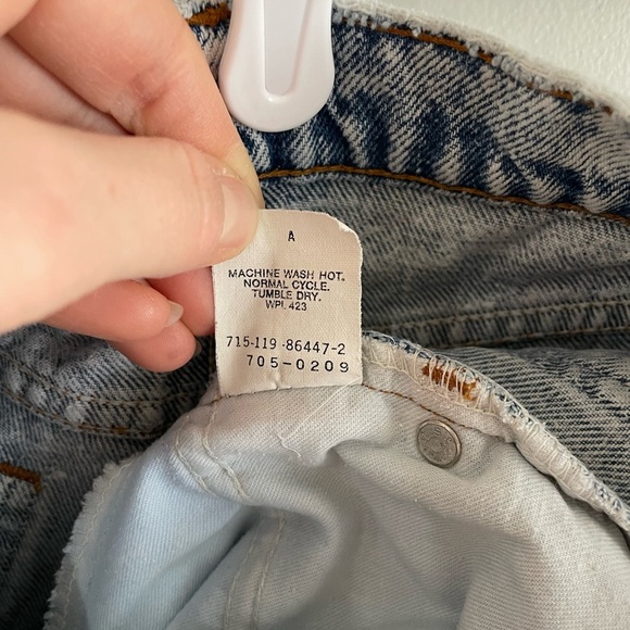 Levi’s 705 Vintage Acid Wash 1980’s Student Jeans - Size 30 - Picture 7 of 13